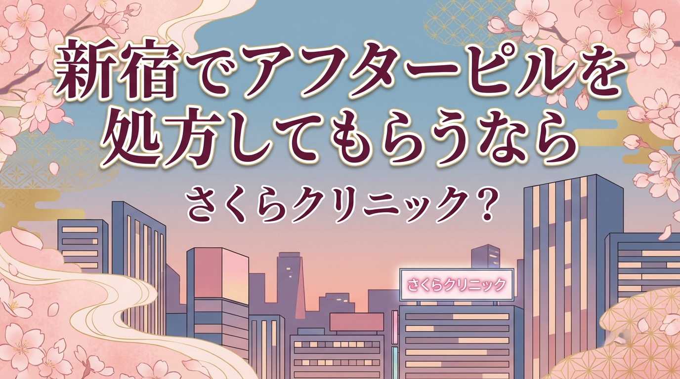 新宿でアフターピルを処方してもらうならさくらクリニック？
