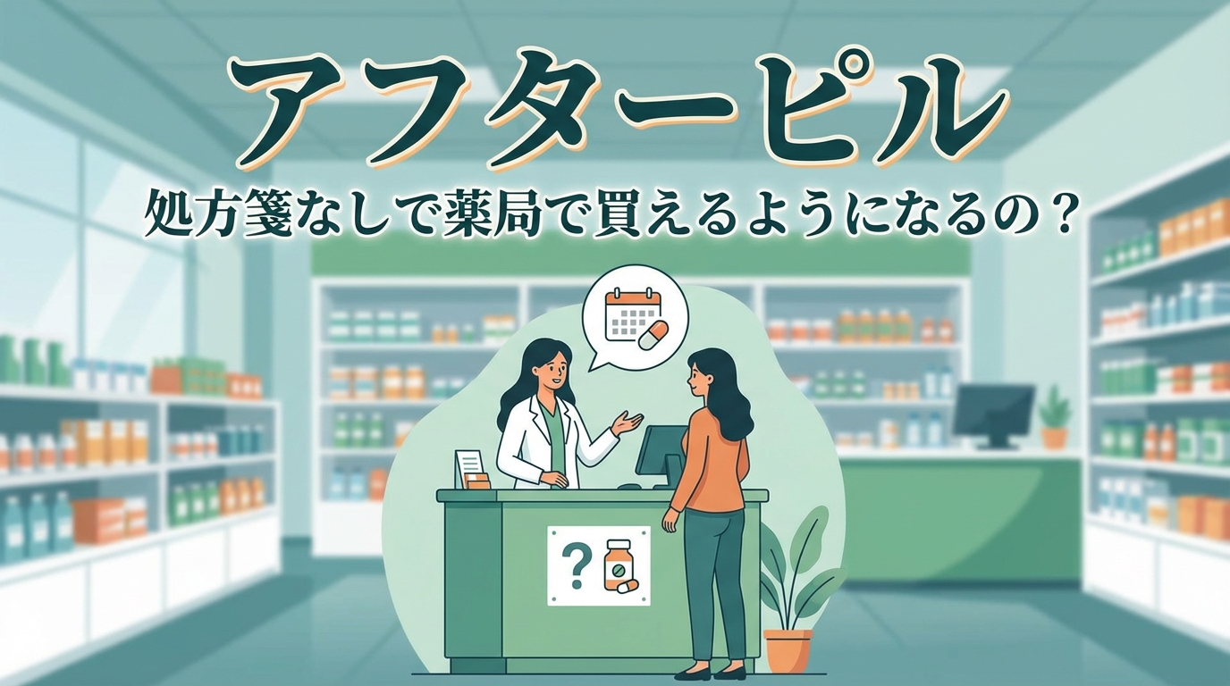 アフターピルは処方箋なしで薬局で買えるようになるの？