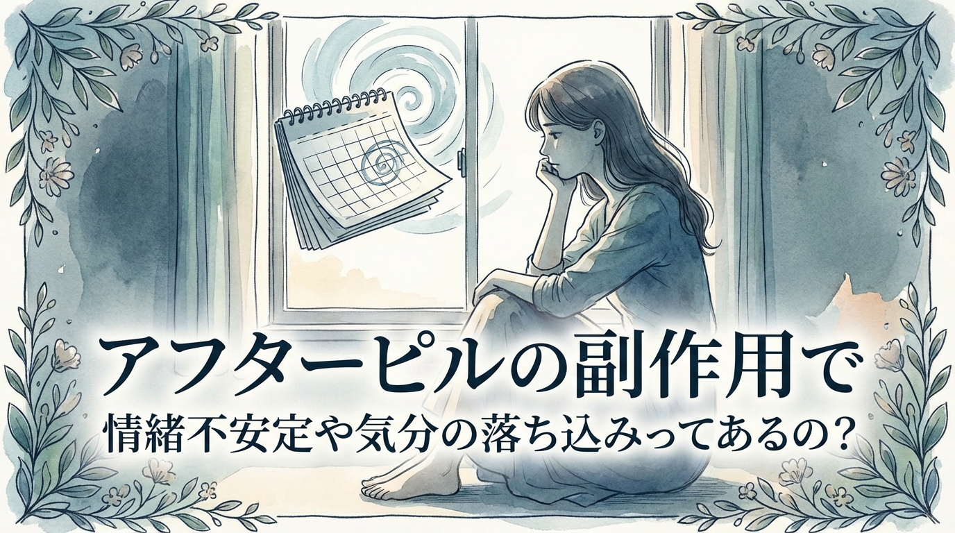 アフターピルの副作用で情緒不安定や気分の落ち込みってあるの？
