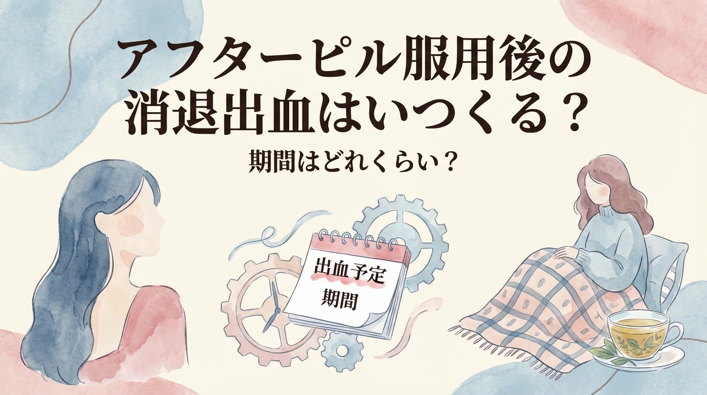 アフターピル服用後の消退出血はいつくる?期間はどれくらい?