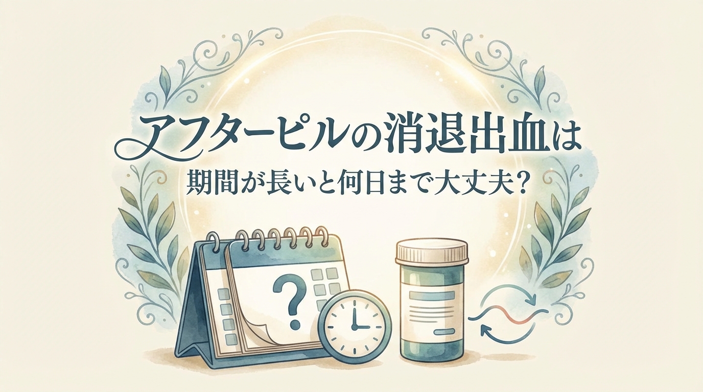 アフターピルの消退出血は期間が長いと何日まで大丈夫？