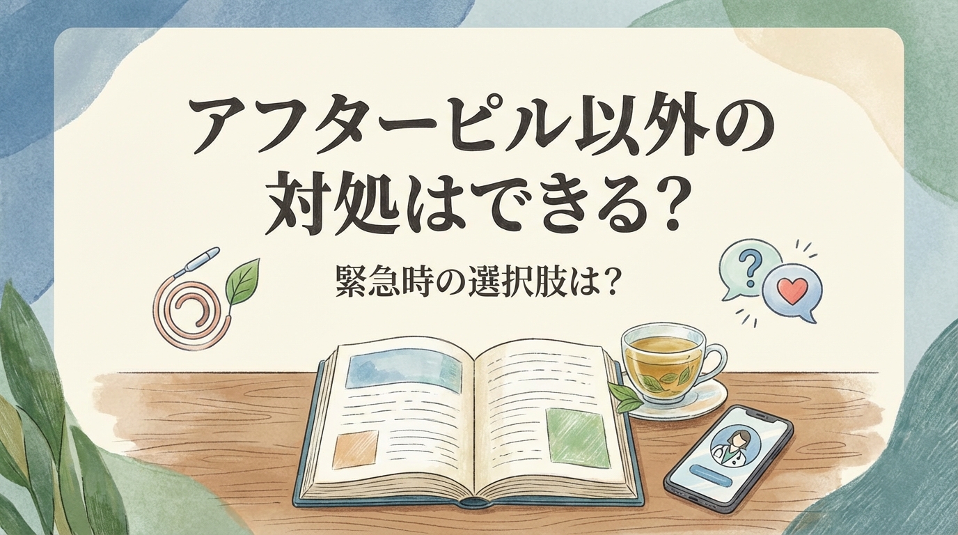 アフターピル以外の対処はできる？緊急時の選択肢は？